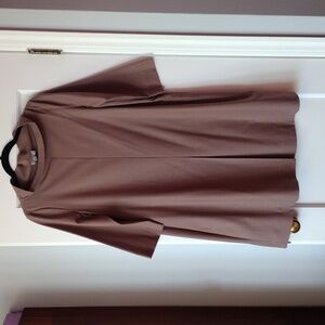 COS Wool Blend Shift Dress Dusty Rose Pink Stretch Minimalist Size 10